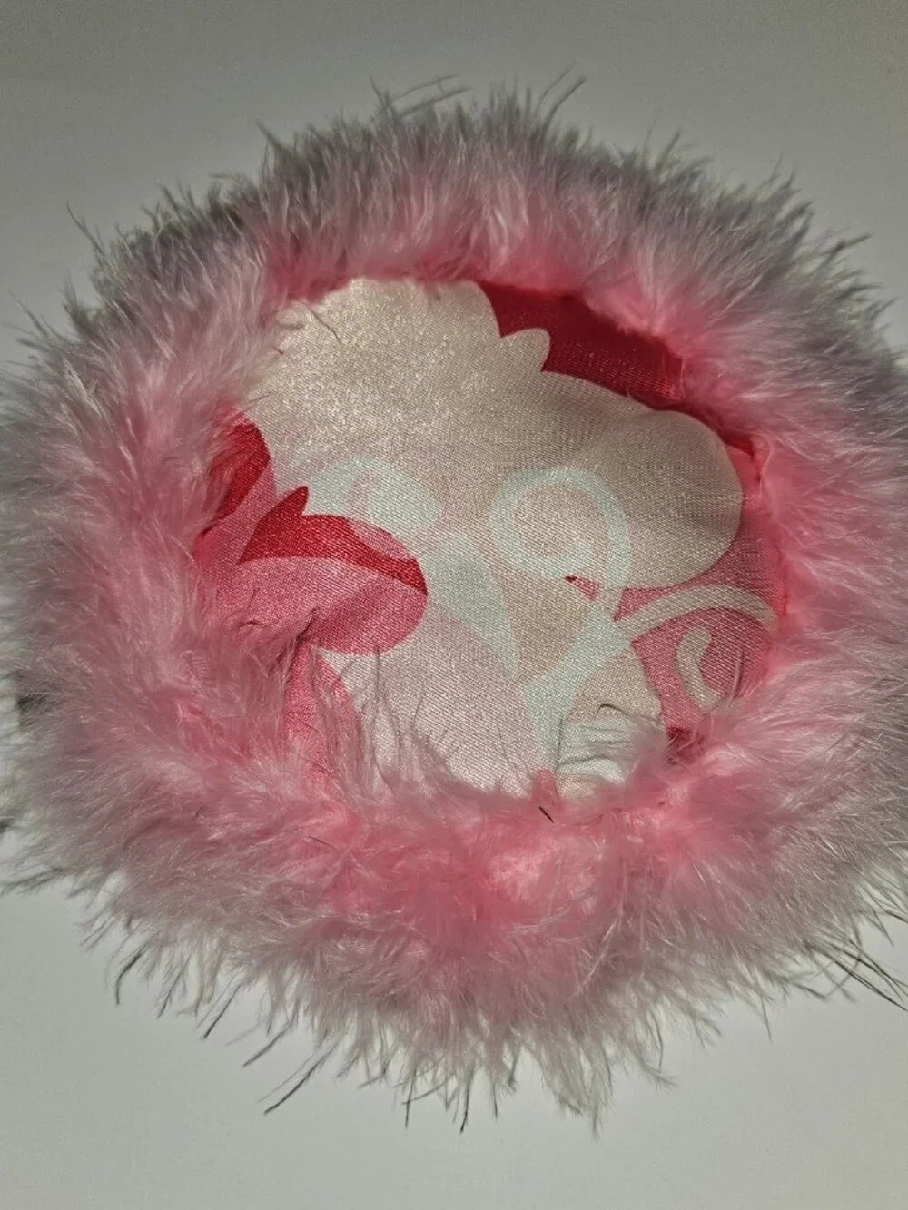 American Girl Licorice Cat Bed Replacement Pink Satin Feather Pillow Mat